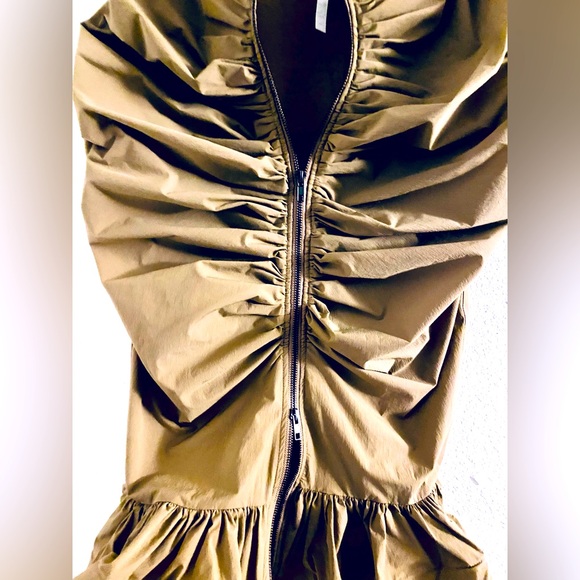 Ruched Frill Hem Booty Enhancing Midi Skirt - Picture 5 of 9